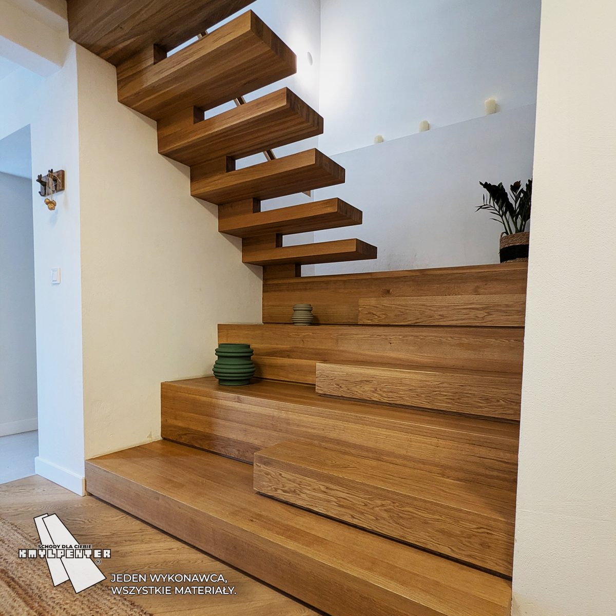 Schody półkowe debowe Gdynia